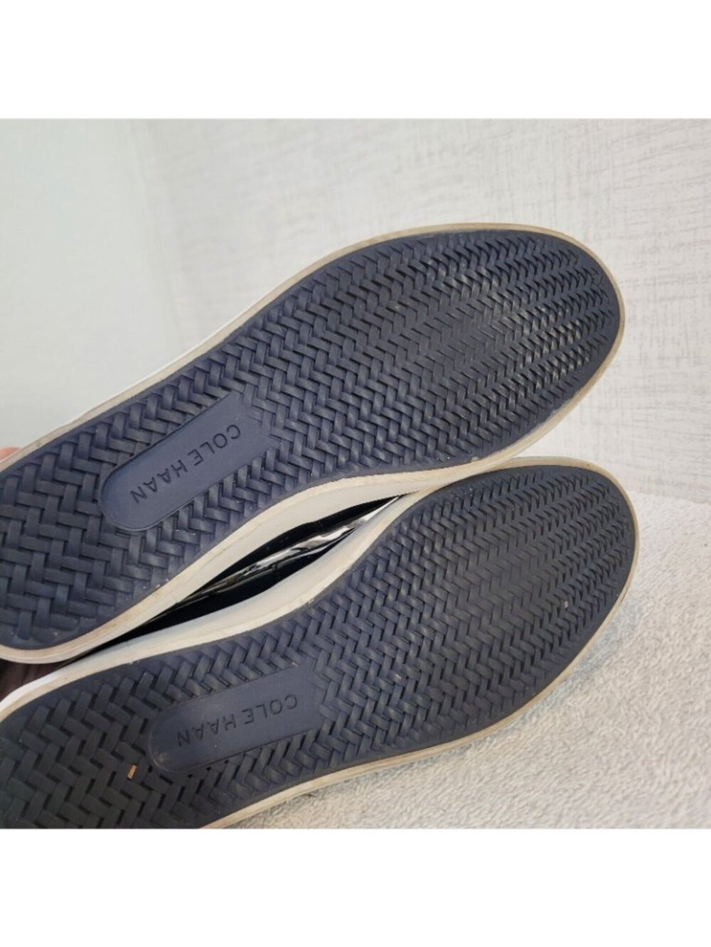 Cole Haan Boat Shoes Womens 6B Regatta Slip On W05747 Black Patent Leather - Picture 6 of 10